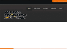 Tablet Screenshot of ferrellexcavatinginc.com